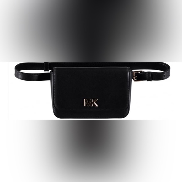 MICHAEL KORS Mott Black Leather Belt Bag - Picture 10 of 11